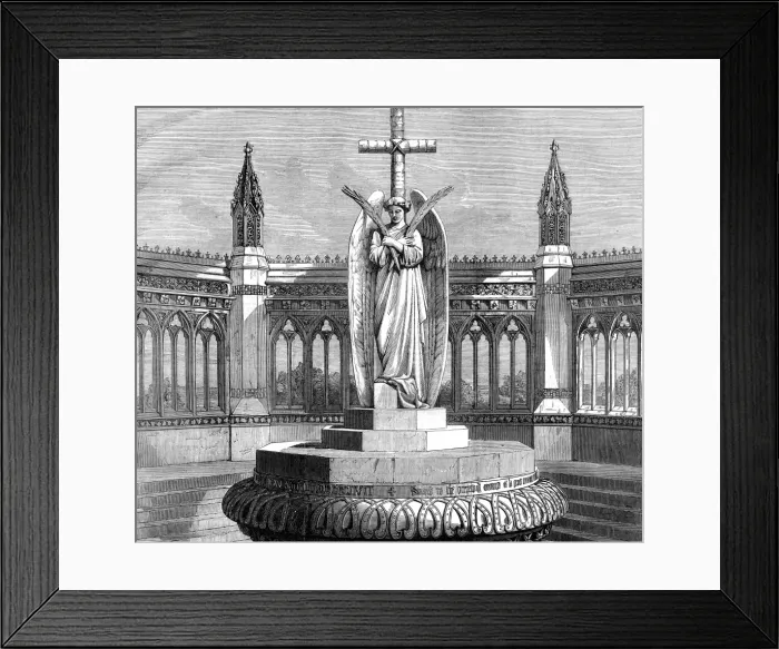 Framed Print : The Cawnpore(Kanpur) Memorial, 1874 Framed Print : The Cawnpore(Kanpur) Memorial, 1874