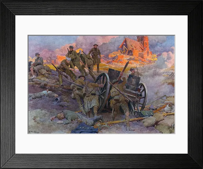 Framed Print : British Advance on Western Front Framed Print : British Advance on Western Front