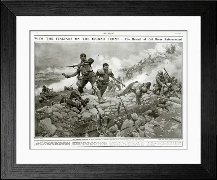 Framed Print : Italian soldiers on the Isonzo Front Framed Print : Italian soldiers on the Isonzo Front