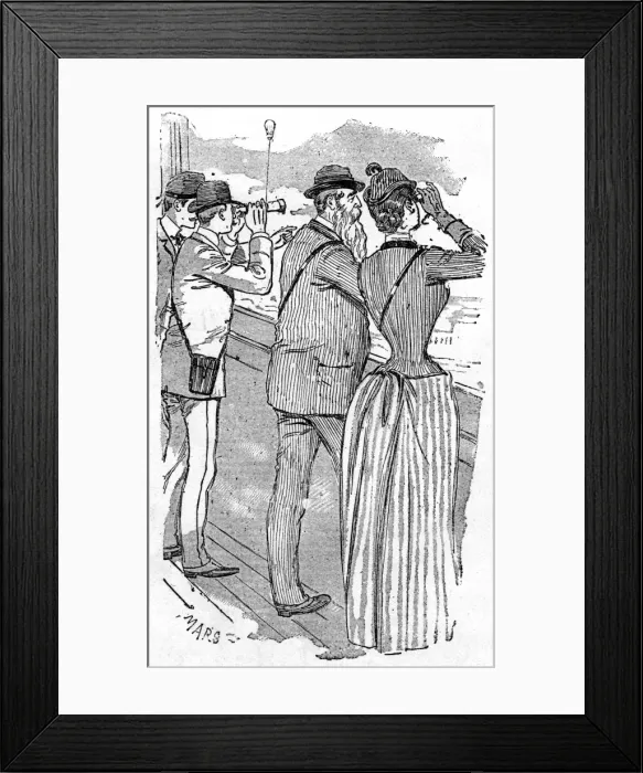Framed Print : Admiring view from second platform of the Eiffel Tower Framed Print : Admiring view from second platform of the Eiffel Tower