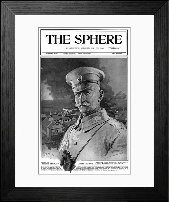 Framed Print : General Brusilov by Matania Framed Print : General Brusilov by Matania
