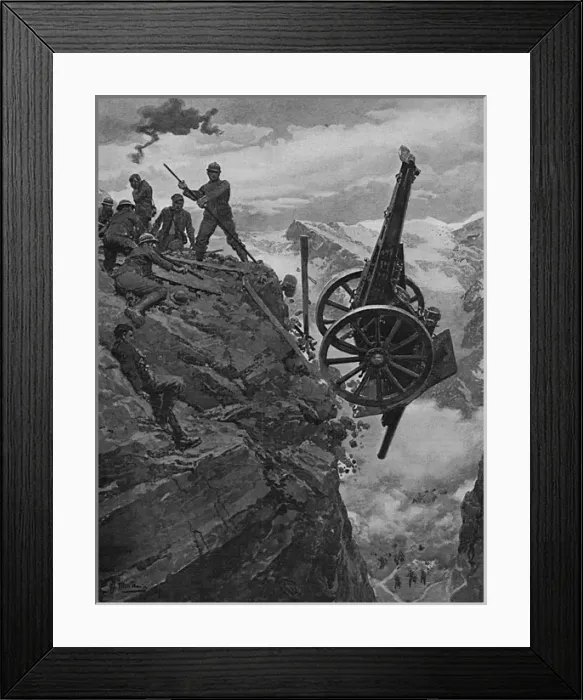 Framed Print : Italian artillery retreat Framed Print : Italian artillery retreat