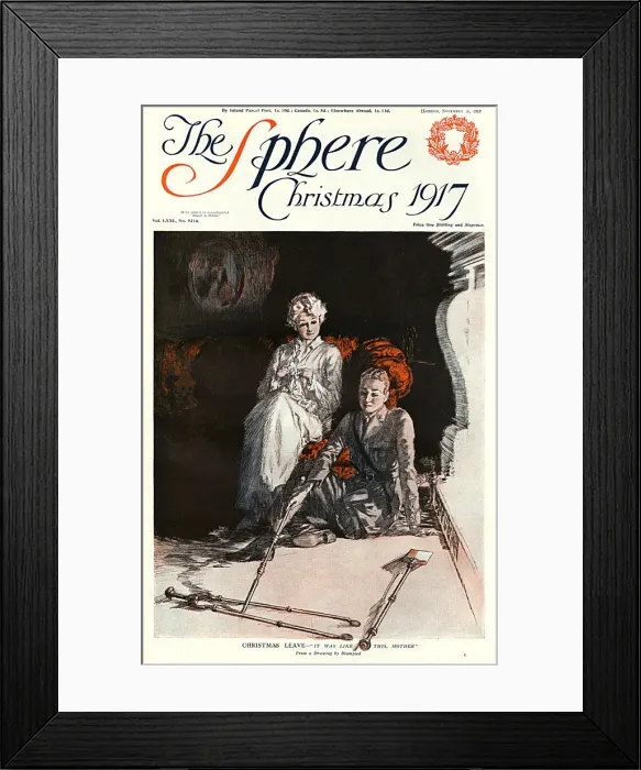 Framed Print : The Sphere Christmas 1917 cover Framed Print : The Sphere Christmas 1917 cover