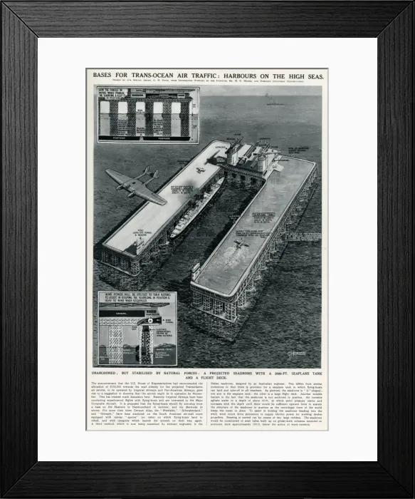 Framed Print : Harbour on the high seas by G. H. Davis Framed Print : Harbour on the high seas by G. H. Davis