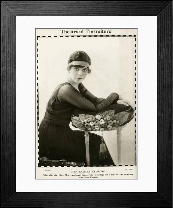 Framed Print : Camille Clifford