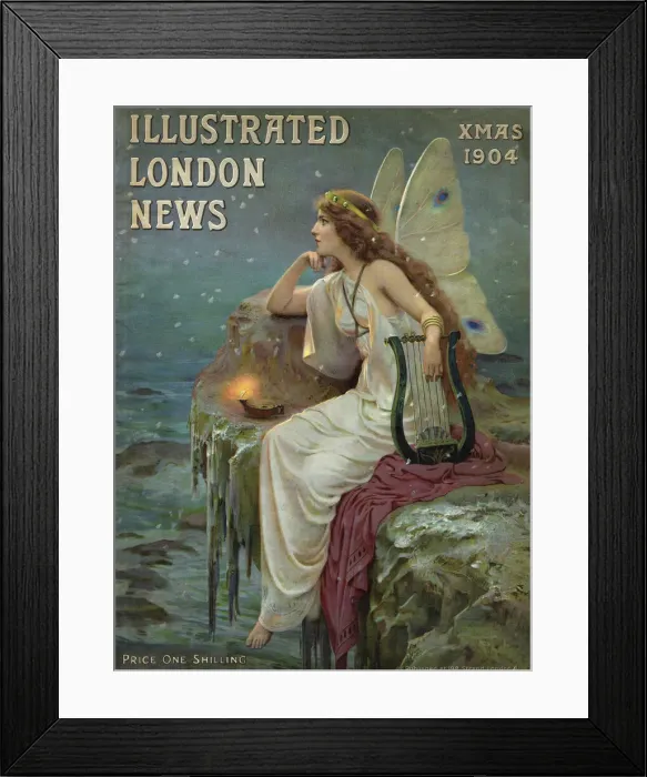 Framed Print : Illustrated London News Christmas number cover, 1904 Framed Print : Illustrated London News Christmas number cover, 1904