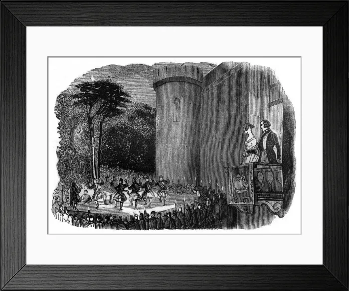 Framed Print : Royal visit to Taymouth Castle Framed Print : Royal visit to Taymouth Castle