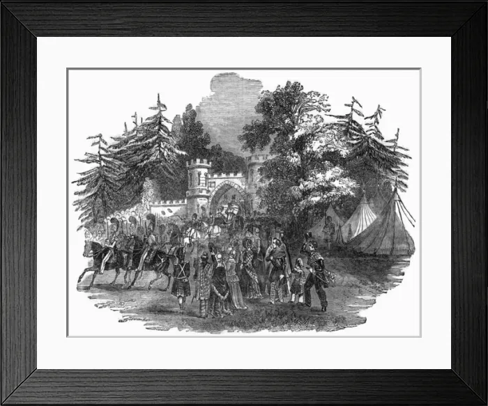 Framed Print : Royal visit to Taymouth Castle Framed Print : Royal visit to Taymouth Castle