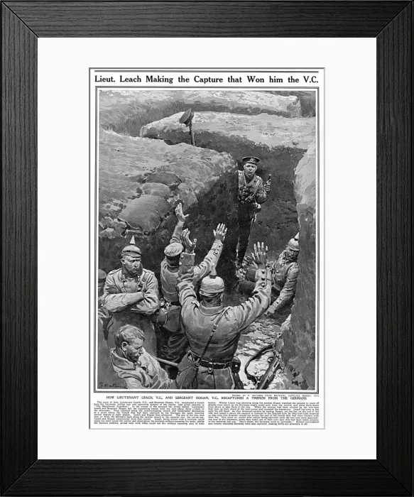 Framed Print : Leach and Hogan win the Victoria Cross Framed Print : Leach and Hogan win the Victoria Cross