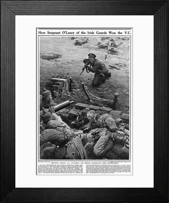 Framed Print : Lance-Corporal O Leary wins a Victoria Cross Framed Print : Lance-Corporal O Leary wins a Victoria Cross