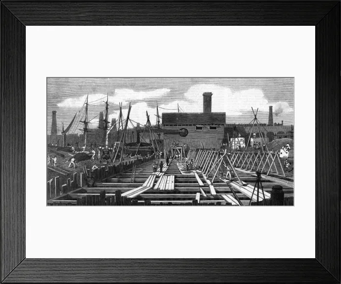 Framed Print : The pumping station at Deptford Creek, 1861 Framed Print : The pumping station at Deptford Creek, 1861