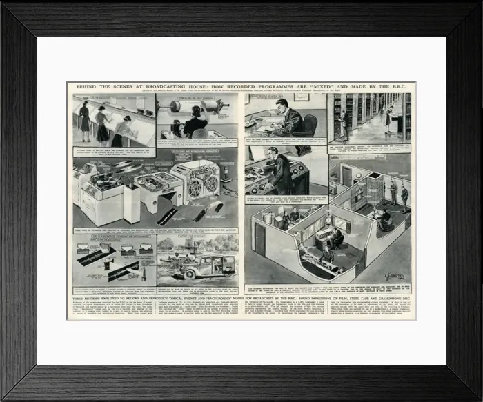 Framed Print : Behind the scenes at Broadcasting House Framed Print : Behind the scenes at Broadcasting House