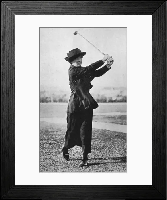 Framed Print : Miss Grant-Suttie playing golf Framed Print : Miss Grant-Suttie playing golf
