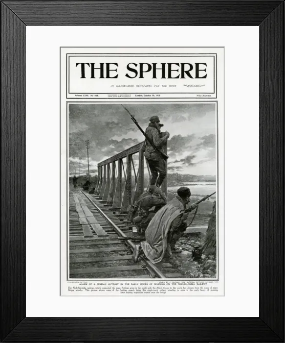 Framed Print : Serbian Outpost guards Framed Print : Serbian Outpost guards