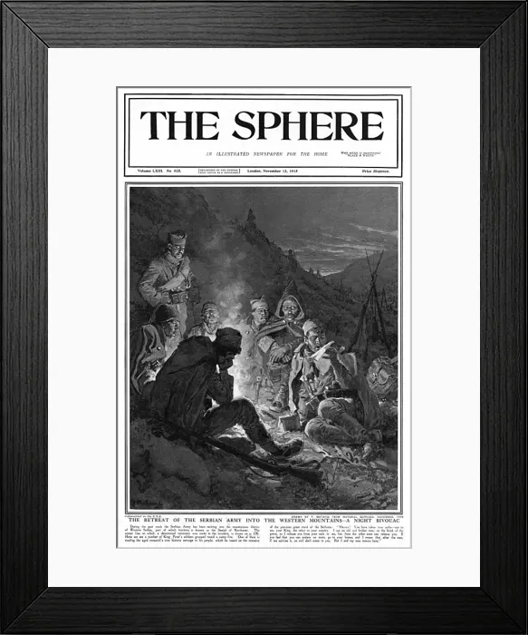 Framed Print : Retreat of Serbian Army Framed Print : Retreat of Serbian Army