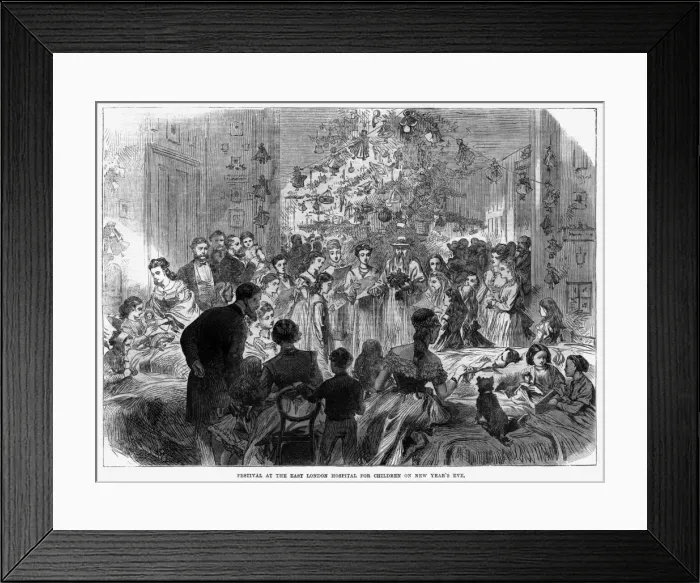 Framed Print : New Year at the East London Hospital Framed Print : New Year at the East London Hospital