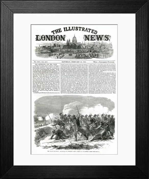 Framed Print : ILN front cover - Schleswig Holstein war, 1864 Framed Print : ILN front cover - Schleswig Holstein war, 1864