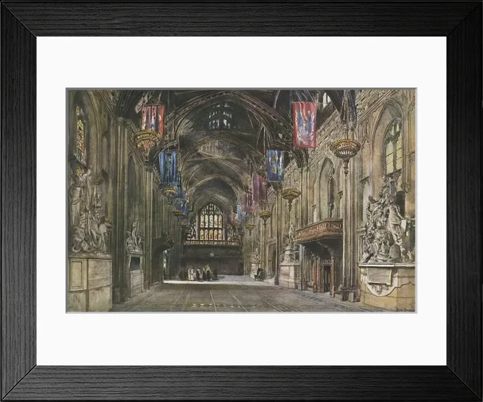 Framed Print : Interior of the Guildhall, London Framed Print : Interior of the Guildhall, London