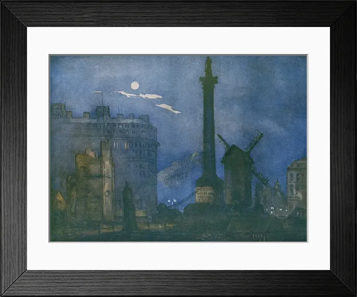Framed Print : Trafalgar Square during WW1, Feed the Guns campaign
