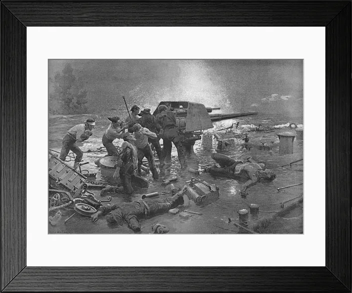 Framed Print : The Last Shot by Matania Framed Print : The Last Shot by Matania