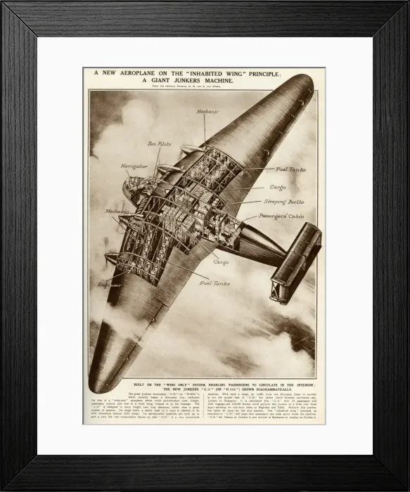 Framed Print : Junkers G38, large German freight plane Framed Print : Junkers G38, large German freight plane
