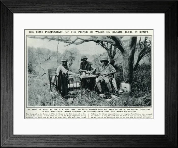 Framed Print : Edward Prince of Wales with Denys Finch-Hatton