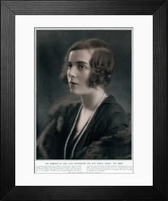 Framed Print : Mountbatten wedding 1922 - Lady Edwina Ashley Framed Print : Mountbatten wedding 1922 - Lady Edwina Ashley
