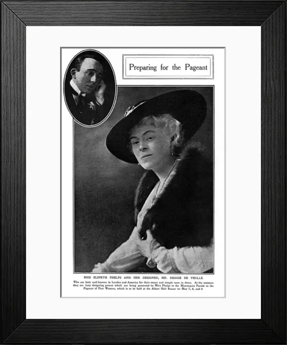 Framed Print : Elspeth Phelps and Reggie de Veulle, 1917 Framed Print : Elspeth Phelps and Reggie de Veulle, 1917