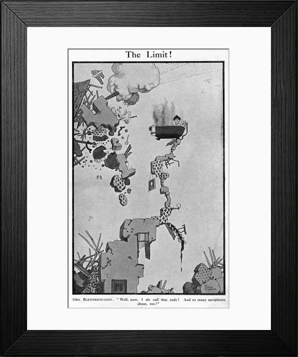 Framed Print : The Limit, WW1 cartoon by Heath Robinson