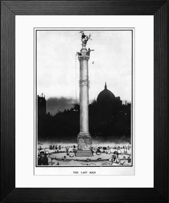 Framed Print : The Last Man by William Heath Robinson, WW1 cartoon Framed Print : The Last Man by William Heath Robinson, WW1 cartoon