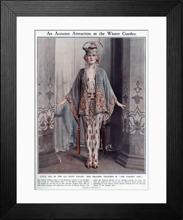 Framed Print : Heather Thatcher in The Cabaret Girl 1922 Framed Print : Heather Thatcher in The Cabaret Girl 1922