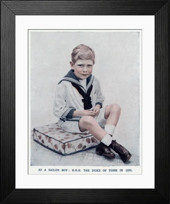 Framed Print : Prince Albert in sailors suit Framed Print : Prince Albert in sailors suit