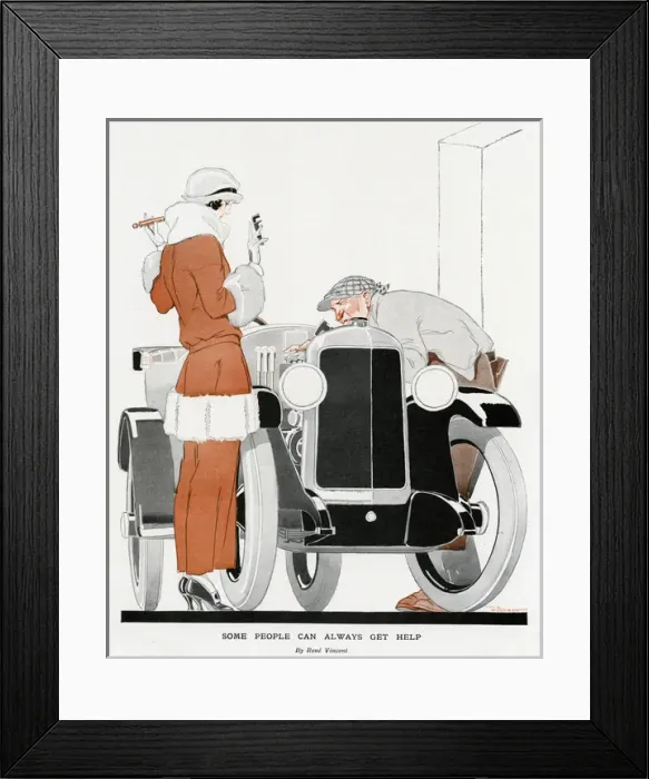 Framed Print : Some people can always get help