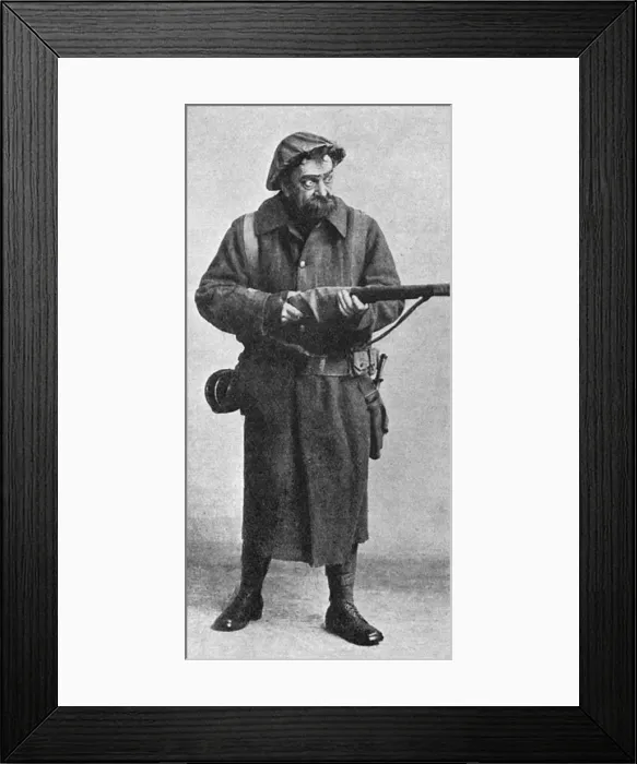 Framed Print : Arthur Bourchier as Old Bill, Bruce Bairnsfather, WW1 Framed Print : Arthur Bourchier as Old Bill, Bruce Bairnsfather, WW1