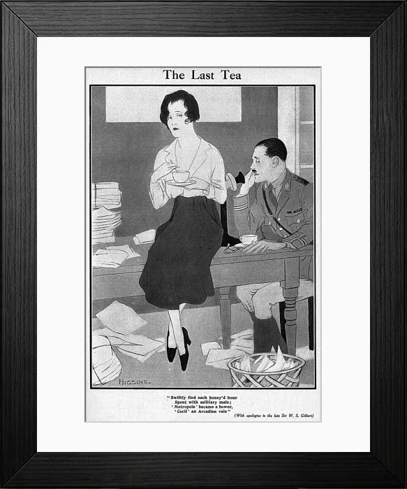 Framed Print : The Last Tea by Higgins Framed Print : The Last Tea by Higgins