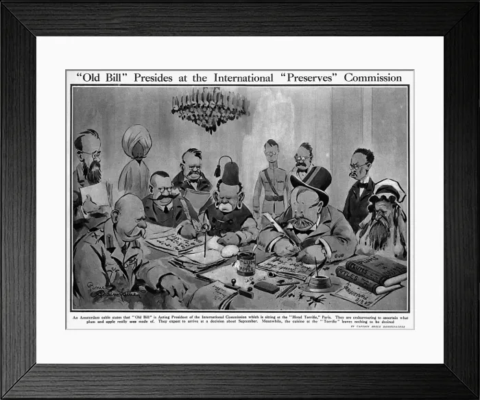 Framed Print : Old Bill Presides at the International Preserves Commission Framed Print : Old Bill Presides at the International Preserves Commission