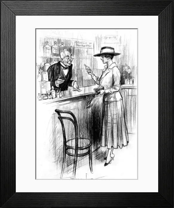 Framed Print : A Scent Evanescent by Wilmot Lunt - petrol shortages, WW1
