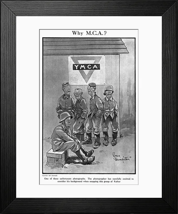 Framed Print : Why M. C. A. ? by Bruce Bairnsfather Framed Print : Why M. C. A. ? by Bruce Bairnsfather