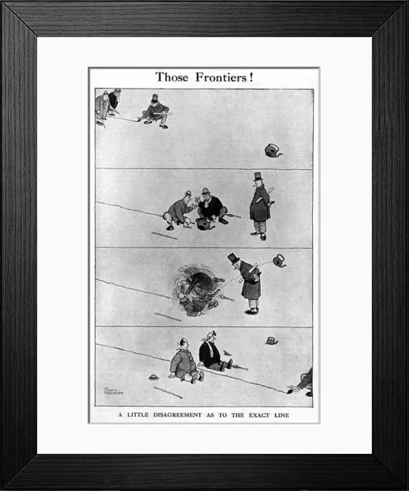 Framed Print : Those Frontiers by William Heath Robinson, post WW1