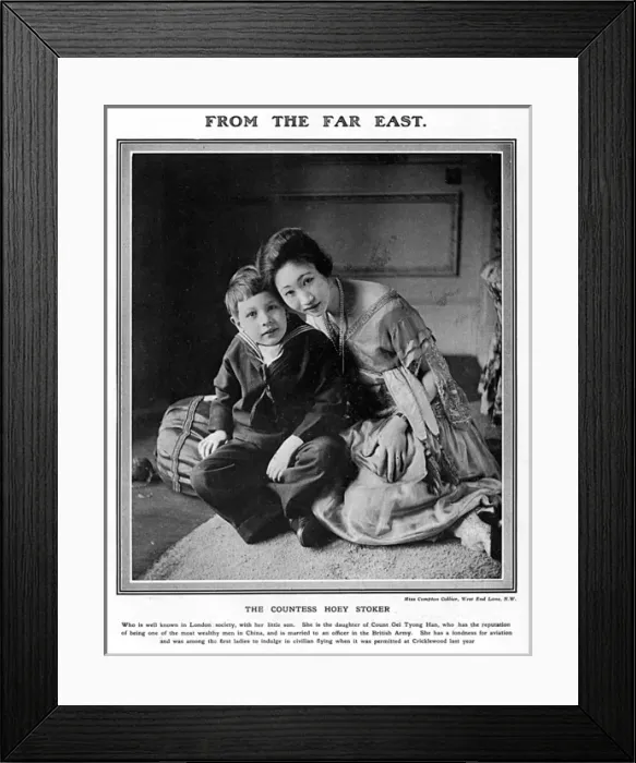 Framed Print : Countess Hoey Stoker and son Framed Print : Countess Hoey Stoker and son