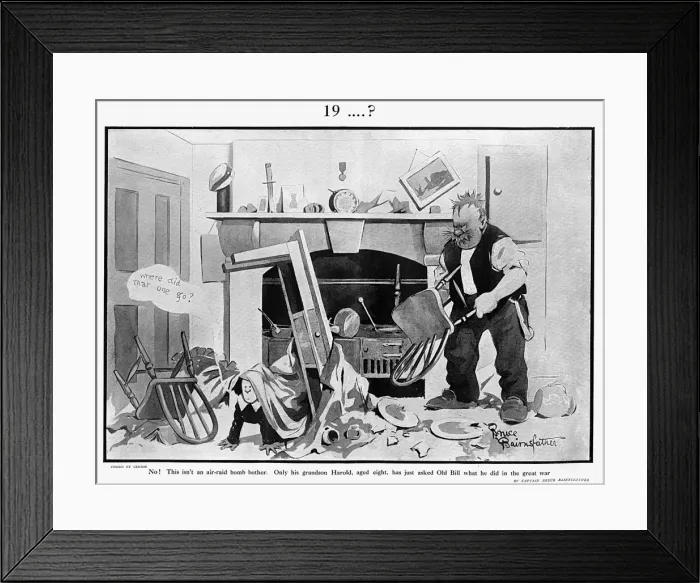 Framed Print : 19 ? by Bruce Bairnsfather