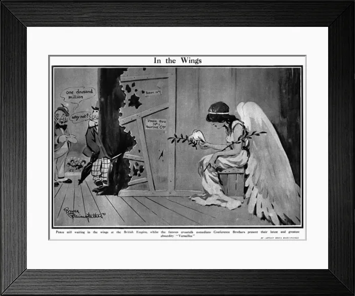 Framed Print : In the Wings by Bruce Bairnsfather Framed Print : In the Wings by Bruce Bairnsfather