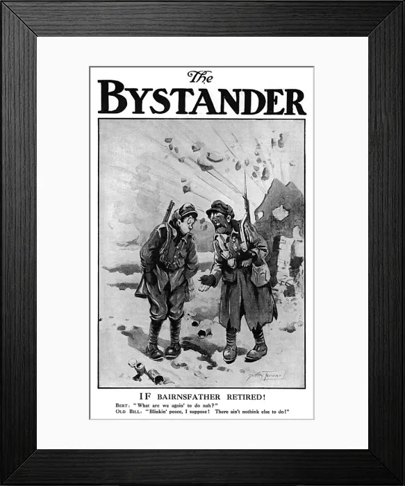 Framed Print : IF Bairnsfather retired! by Dudley Tennant