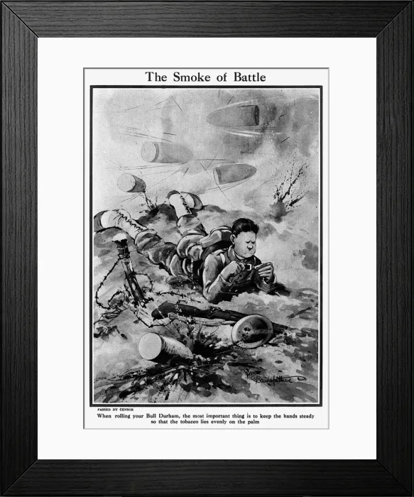 Framed Print : The Smoke of Battle, by Bairnsfather Framed Print : The Smoke of Battle, by Bairnsfather