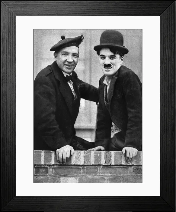 Framed Print : Harry Lauder and Charlie Chaplin Framed Print : Harry Lauder and Charlie Chaplin