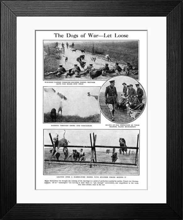 Framed Print : The Dogs of War - Let Loose Framed Print : The Dogs of War - Let Loose