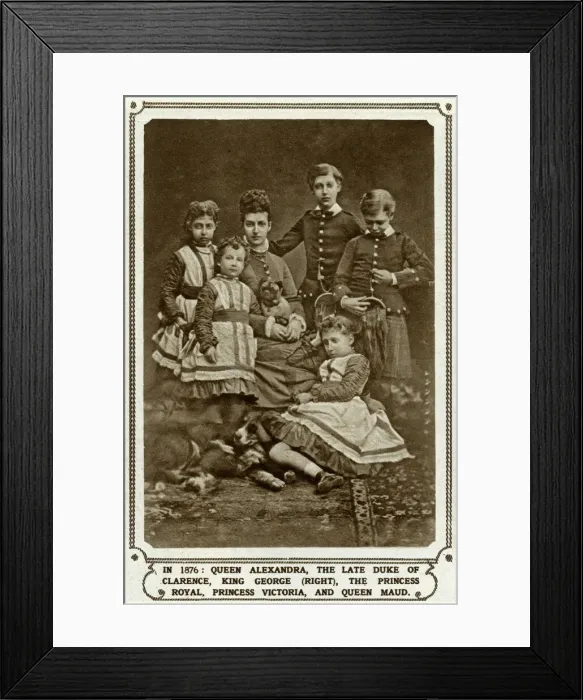 Framed Print : Princess Alexandra with her five children
