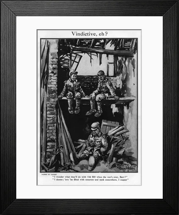 Framed Print : Vindictive, eh?, by Bairnsfather