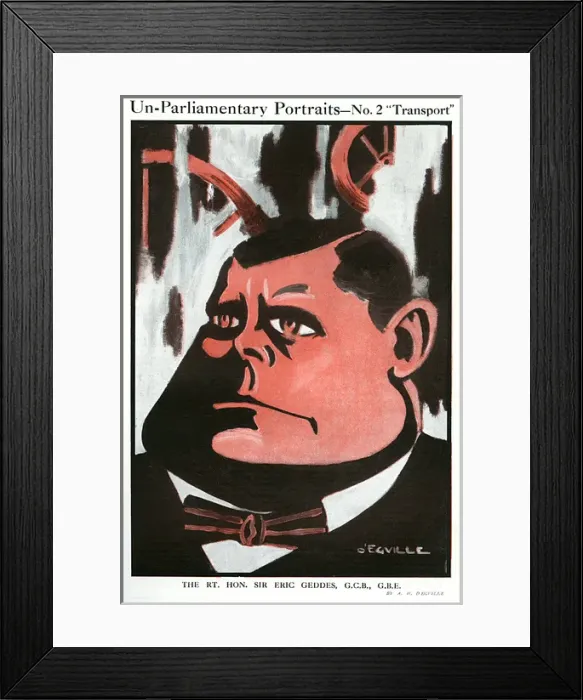 Framed Print : Parliamentary Portraits, Rt. Hon. Sir Eric Geddes