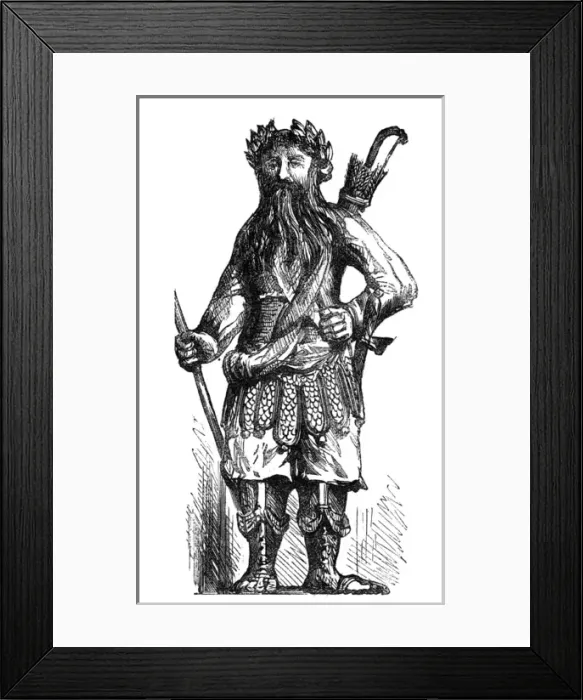 Framed Print : Statue of Gog at the Guildhall, London, 1884 Framed Print : Statue of Gog at the Guildhall, London, 1884